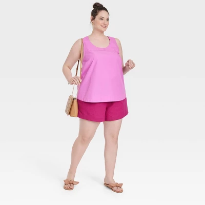Women's Plus Size Trapeze Tank Top - A New Day™ Purple 4X - Image 2