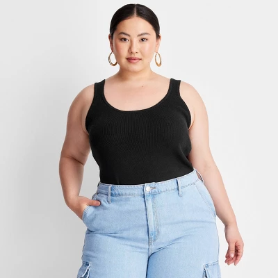 Women's Scoop Neck Sweater Tank Top - A New Day™ - Image 3