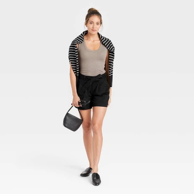 Women's High-Rise Pleat Front Shorts - A New Day™ - Image 2