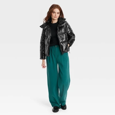 Women's Short Relaxed Puffer Jacket - A New Day™ - Image 2