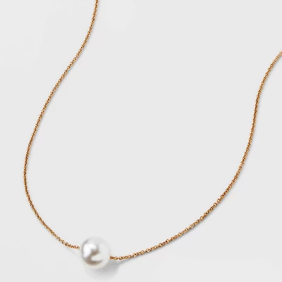 Pearl Pendant Necklace - A New Day™ Gold - Image 3
