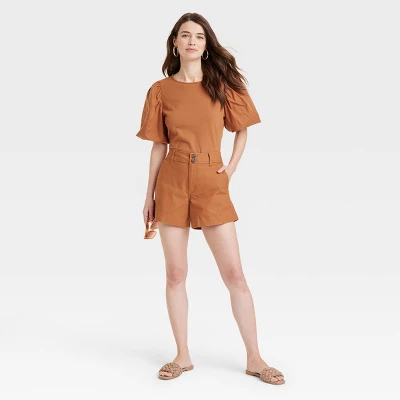 Women's High-Rise Everyday Shorts - A New Day™ - Image 2