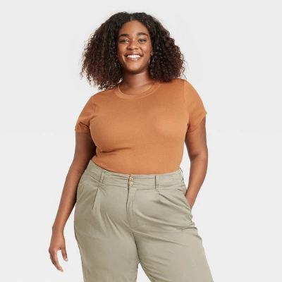 Women's Ribbed T-Shirt Bodysuit - A New Day™ - Image 4