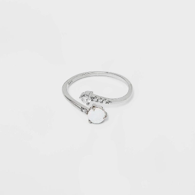 Sterling Silver Opal Band Ring - A New Day™ Silver - Image 2