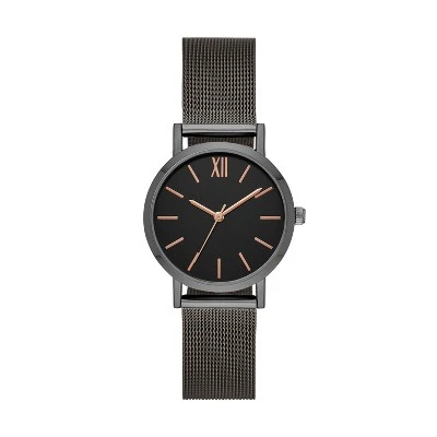 Women's Mesh Strap Watch - A New Day™ Gray