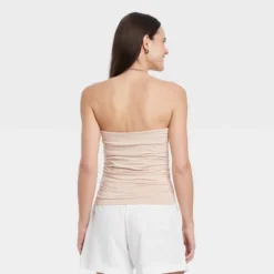 Women's Slim Fit Ruched Tube Top - A New Day™