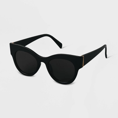 Women's Cateye Sunglasses - A New Day™ Black