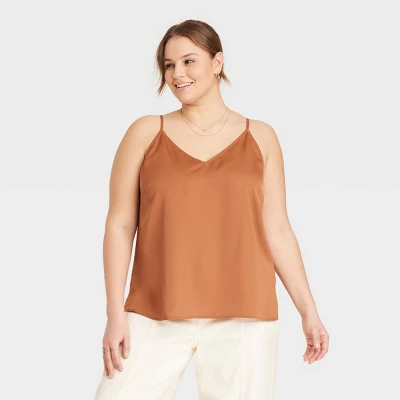 Women's Matte Satin Essential Cami - A New Day™ - Image 3