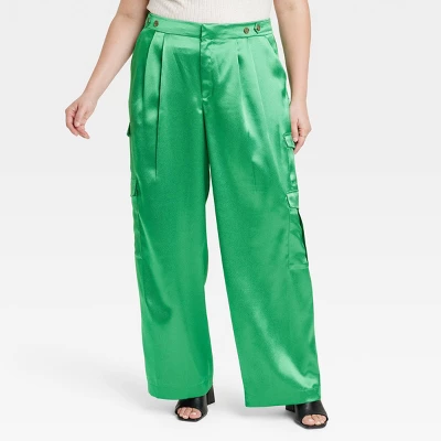 Women's High-Rise Satin Cargo Pants - A New Day™ - Image 5